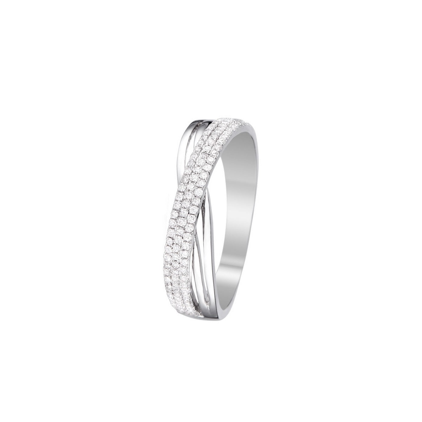 Bague "Mon Unique Pensée" Diamants 0,25/113 - Or Blanc 375/1000