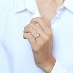 Bague "Mon Idéal" Diamants 0,21/44 - Or Jaune 375/1000