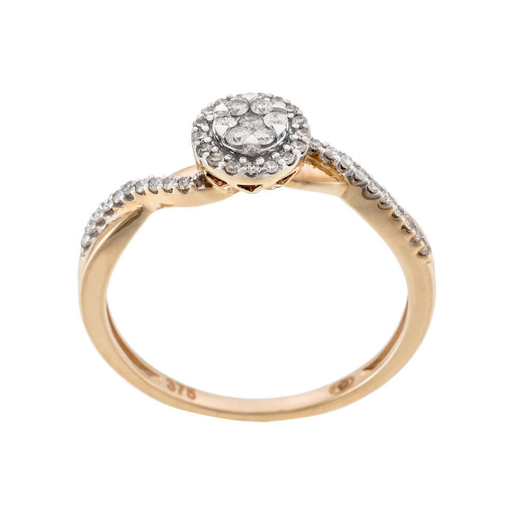 Bague "Mon Idéal" D0,21/44 - Or Jaune 375/1000