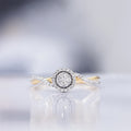Bague "Mon Idéal" Diamants 0,21/44 - Or Jaune 375/1000