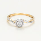 Bague "Mon Idéal" Diamants 0,21/44 - Or Jaune 375/1000