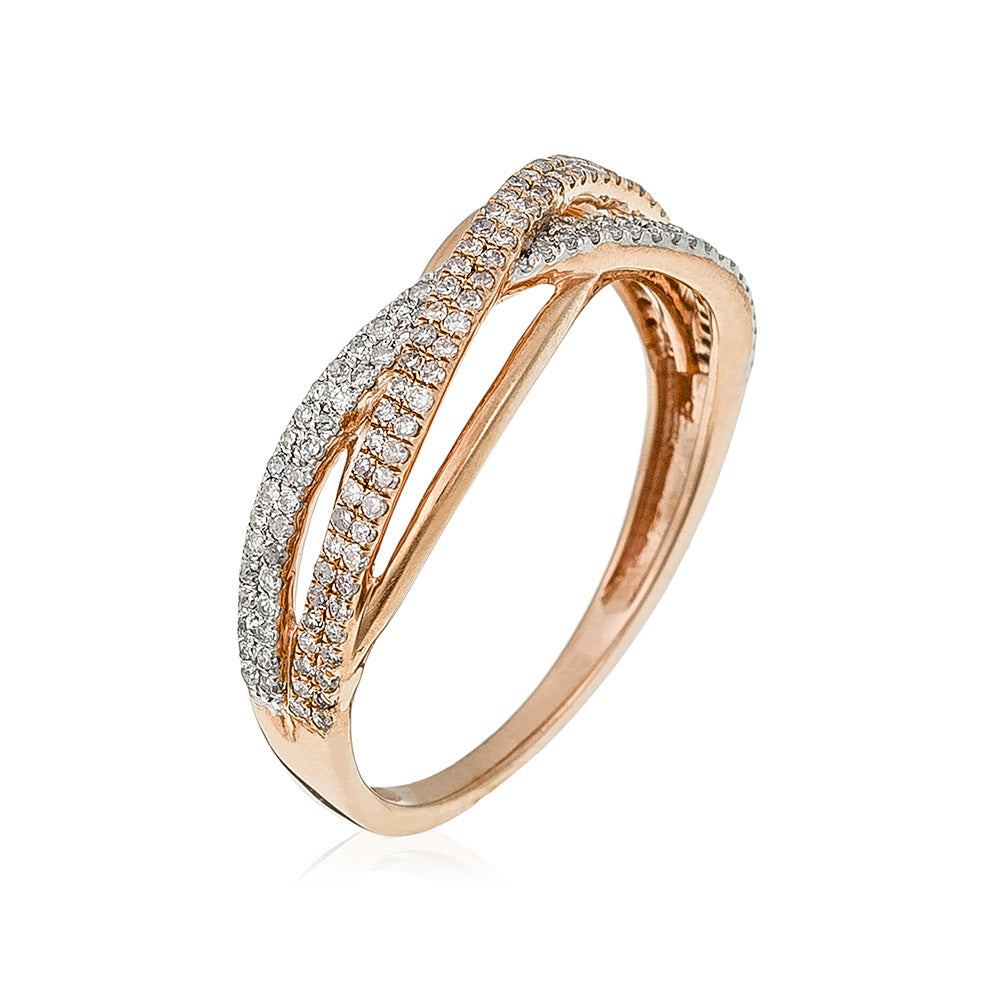 Anillo de Diamantes “Ma Force” 0.31/150 – Oro Rosa 375/1000