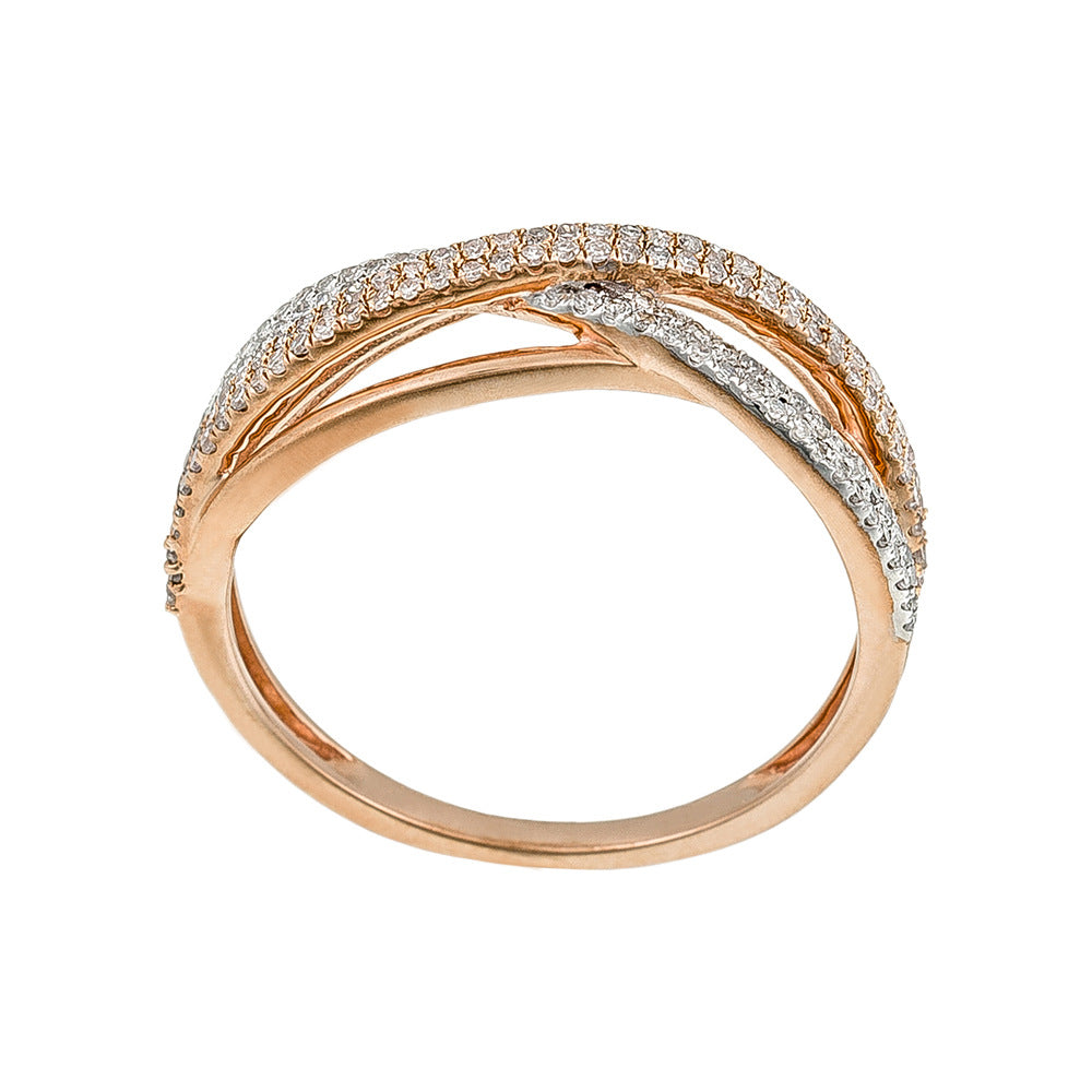 Anillo de Diamantes “Ma Force” 0.31/150 – Oro Rosa 375/1000
