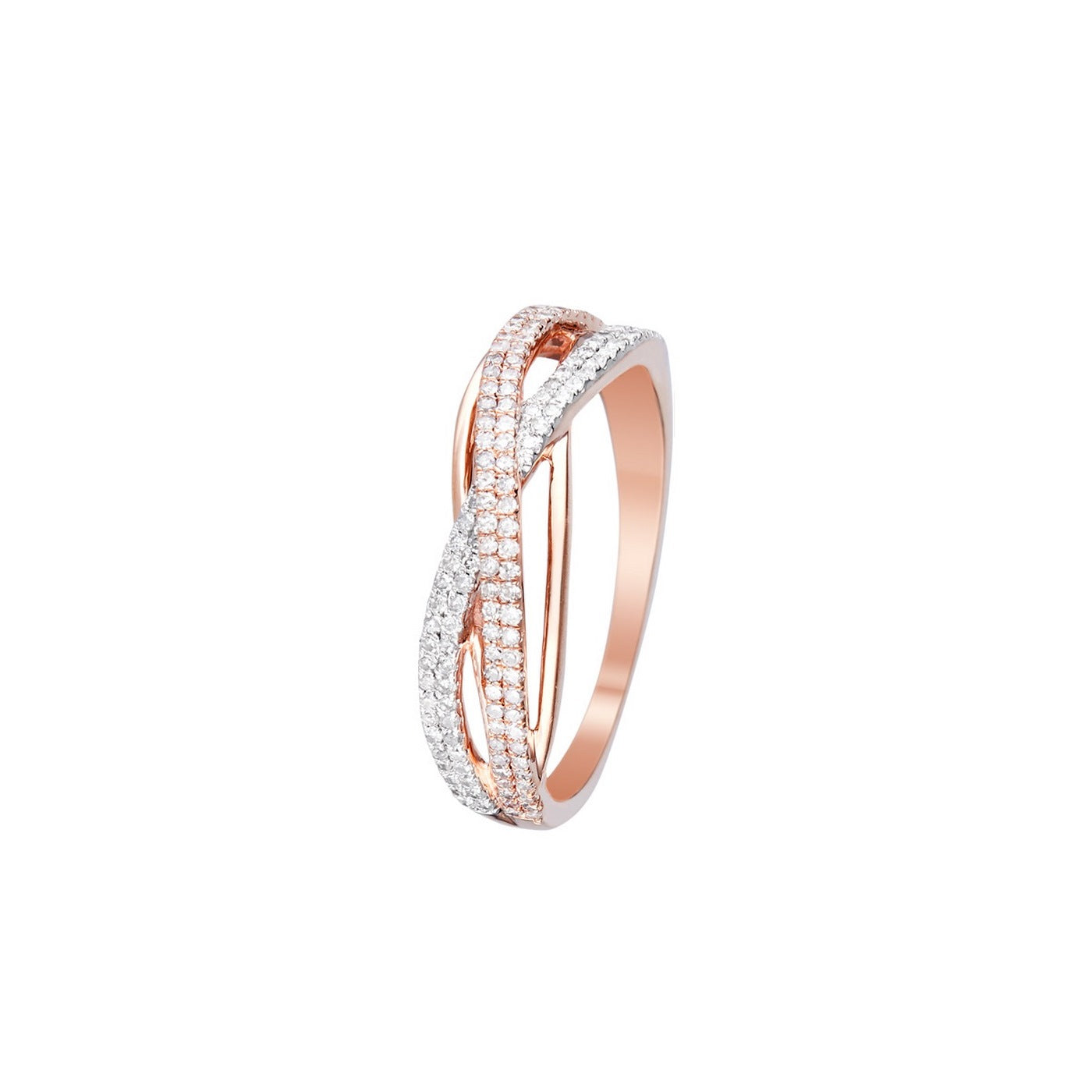 Bague "Ma Force" Diamants 0,31/150 - Or Rose 375/1000