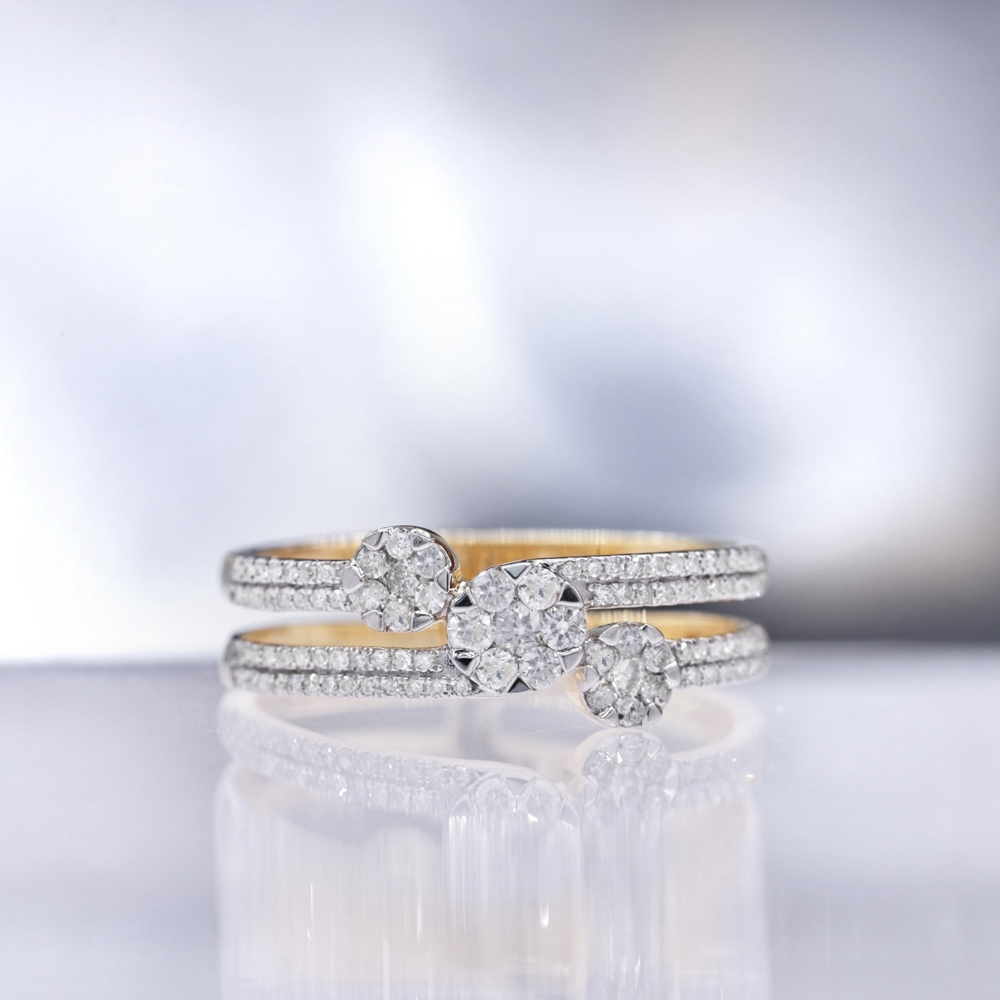 Anillo “3 Dulces Palabras” D0.45/101 – Oro Amarillo 375/1000