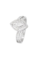 Bague "Amour Au Premier Regard" Diamants 0,38/80 - Or Blanc 375/1000