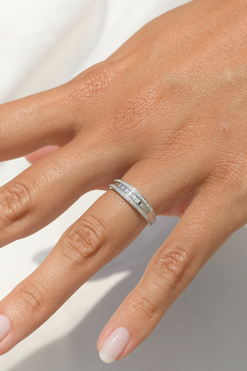 Bague "Ces Moments À Nous" Diamants 0,17/75 - Or Blanc 375/1000