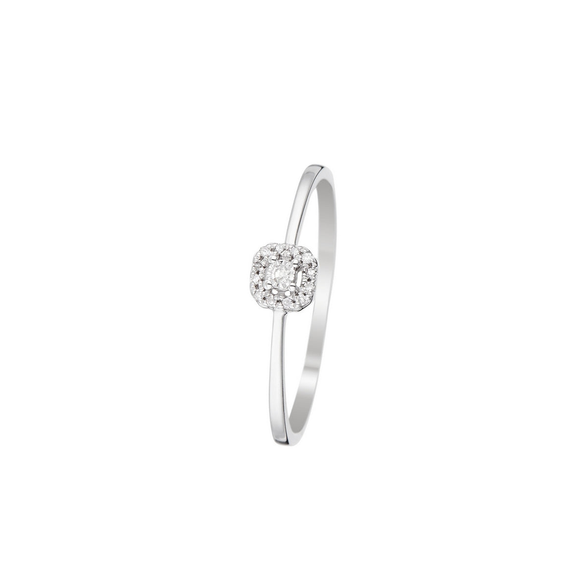 Anello "Sii mio" D0,04/13 - Oro bianco 375/1000