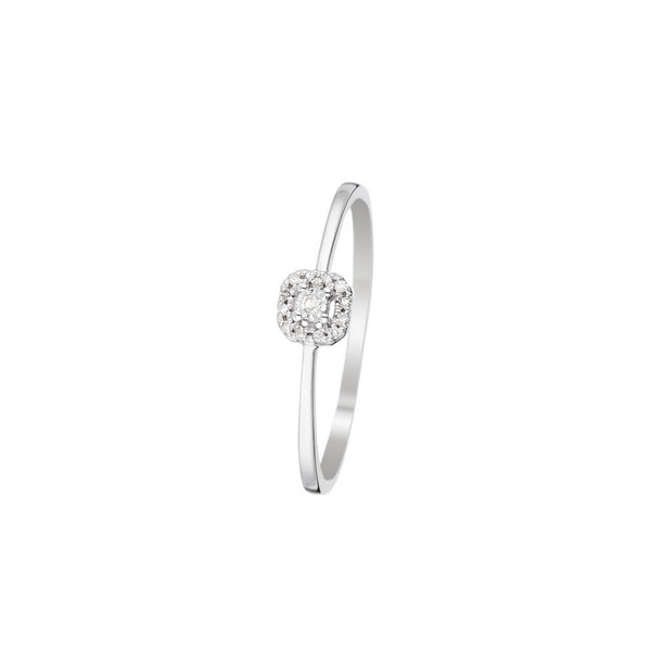 Bague "Sois À Moi" D0,04/13 - Or Blanc 375/1000