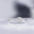 "Touch Of Magic" Ring with 0.11/10 Diamonds - 375/1000 White Gold