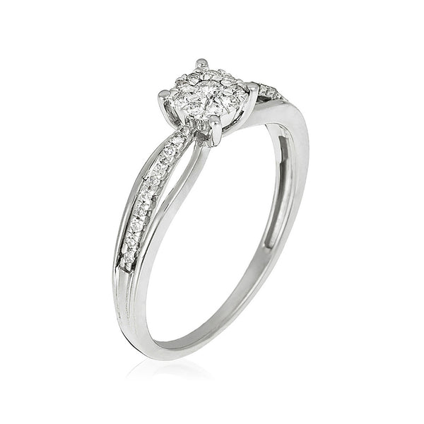 Bague "La Promise" Diamants 0,16/28