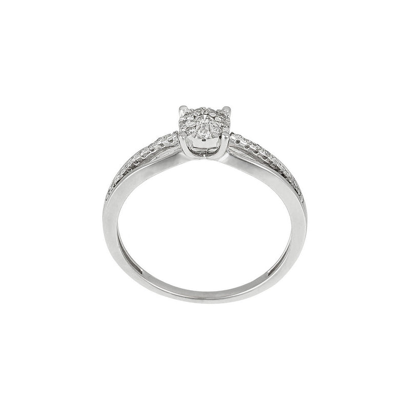 Bague "La Promise" Diamants 0,16/28 - Or Blanc 375/1000