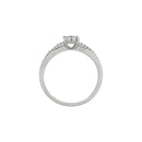 Bague "La Promise" Diamants 0,16/28 - Or Blanc 375/1000