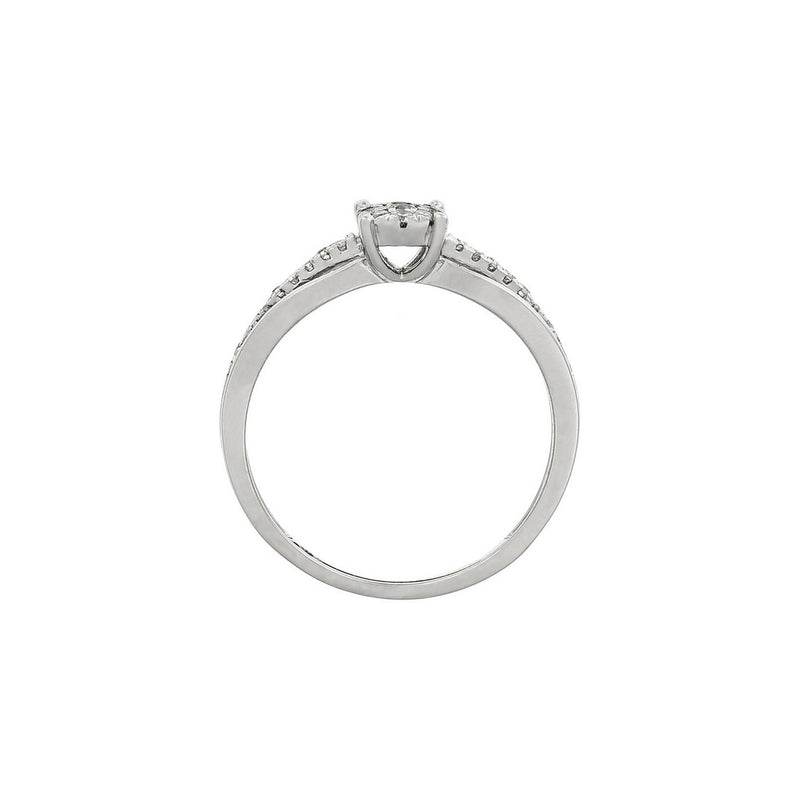 Bague "La Promise" Diamants 0,16/28 - Or Blanc 375/1000