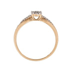The Promise Ring, Diamonds 0.16/28 - 375/1000 Yellow Gold