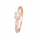 Bague "La Promise" Diamants 0,16/28 - Or Rose 375/1000