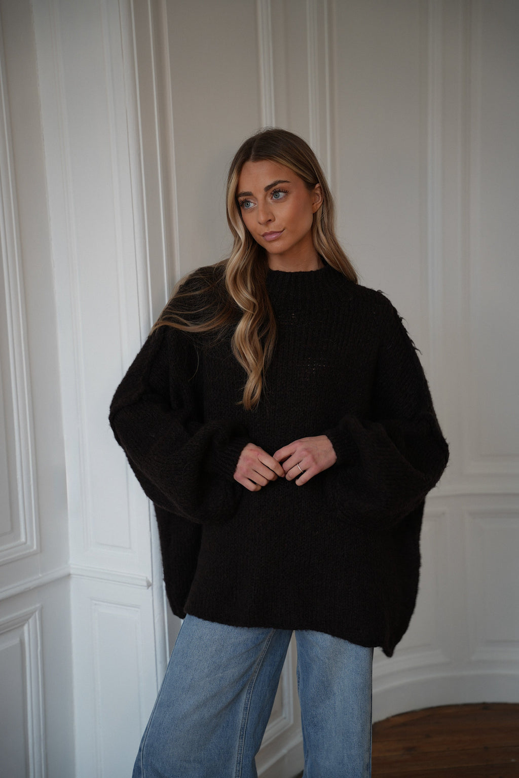 Pull Ample Liliane - Chocolat