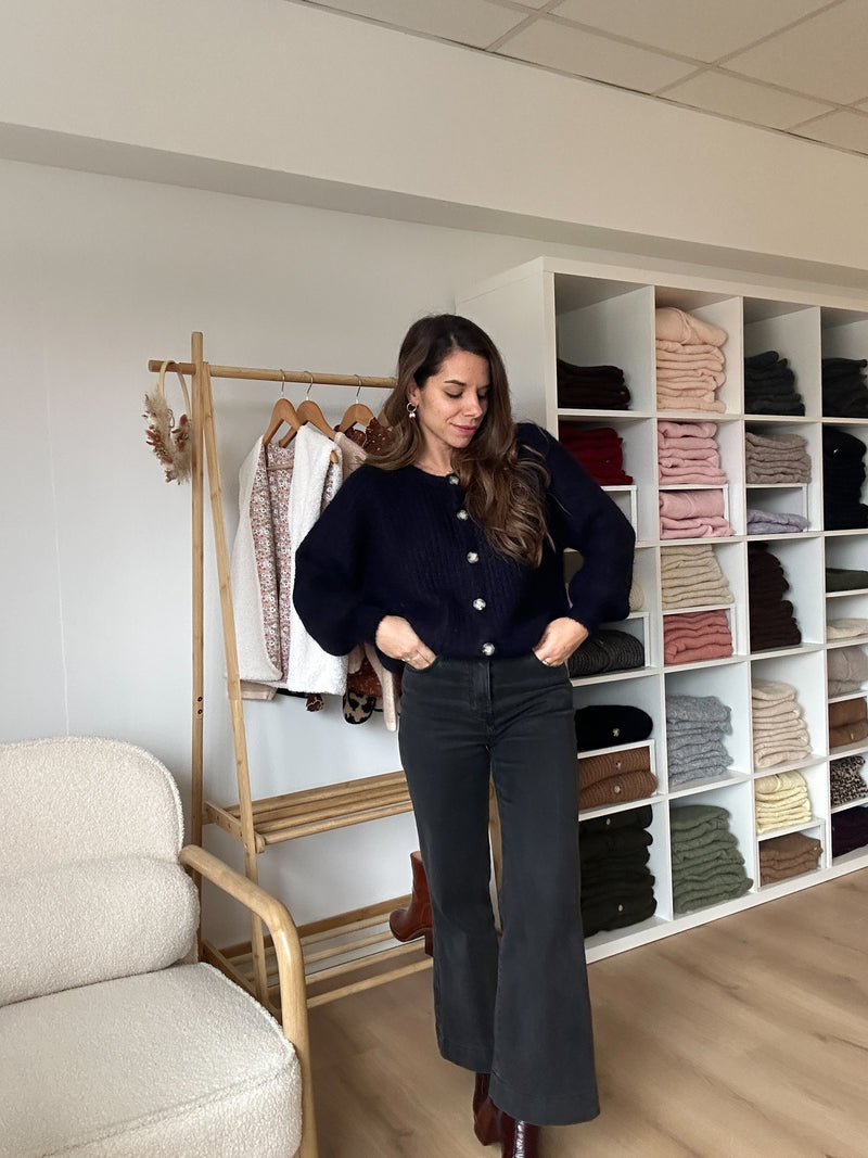 Cardigan Bleu Marine Honorine