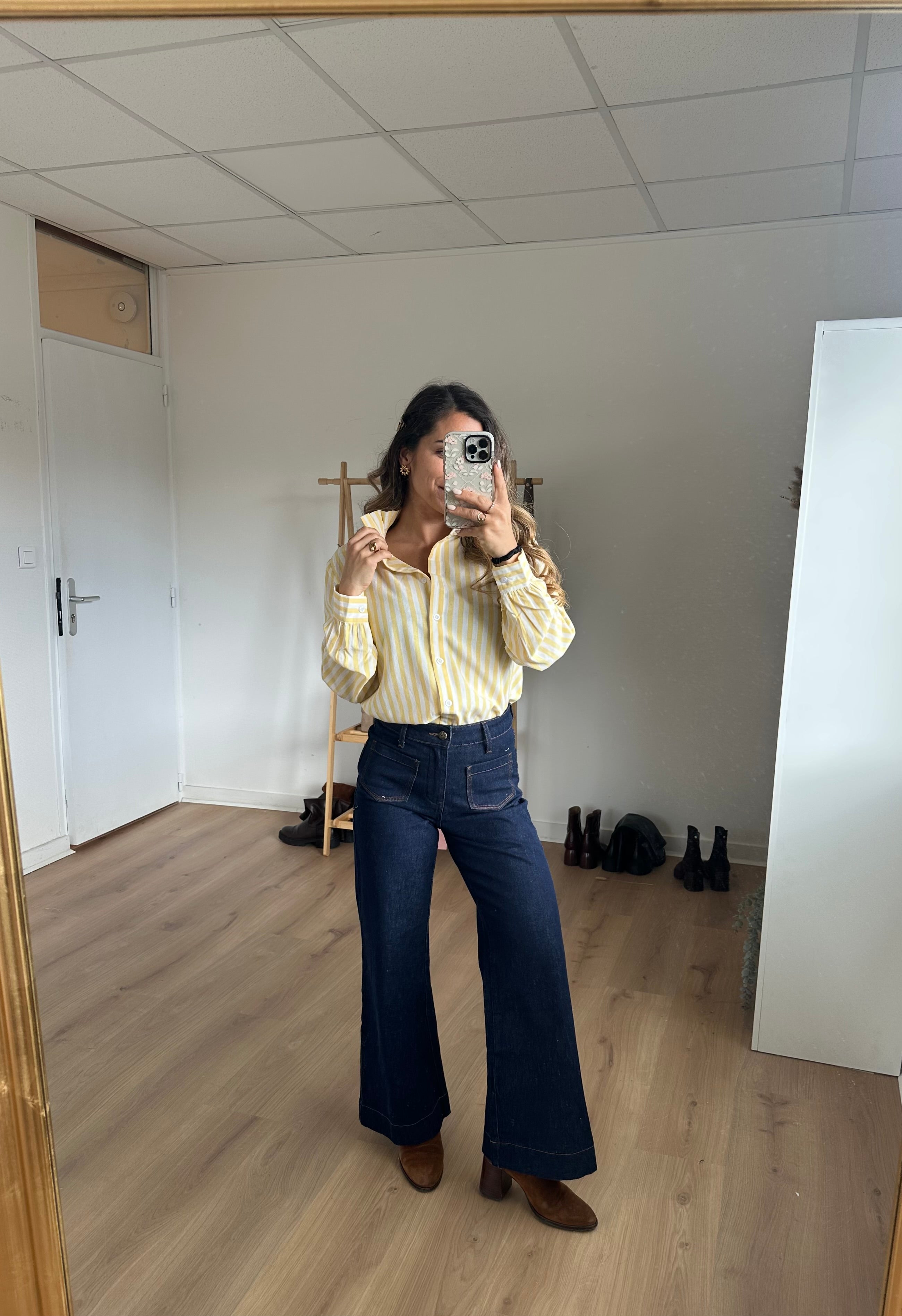 Blouse À Rayures Colette Jaune