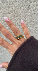 Anillo de alta costura de colores