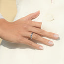 Bague "Le Mien" - Or Blanc 375/1000