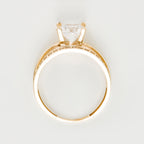 Anillo "Majestueuse" - Oro Amarillo 375/1000 y Circonio