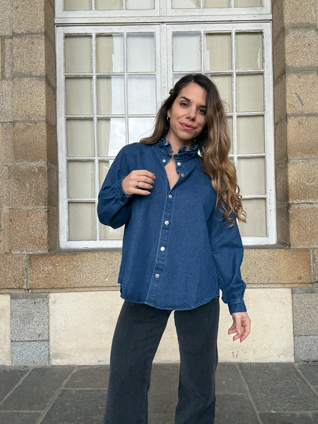 Surchemise en jean Livia