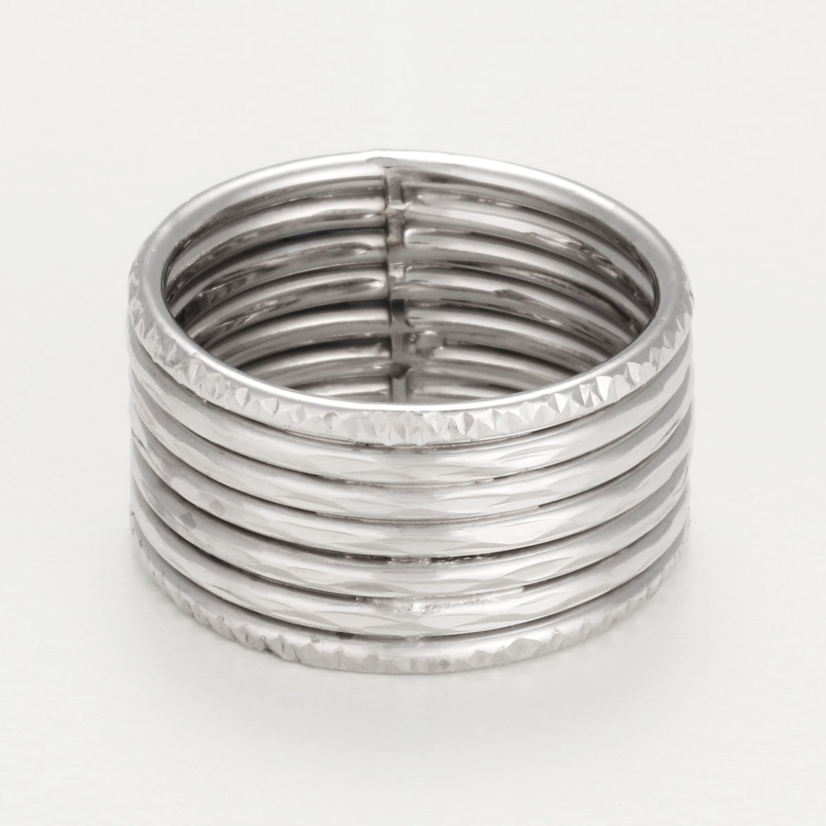 Bague "Camillo" Or Blanc 375/1000