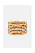“Gabrielli” Ring Tricolor Gold 375/1000