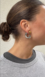 Reverse Hoop Earrings