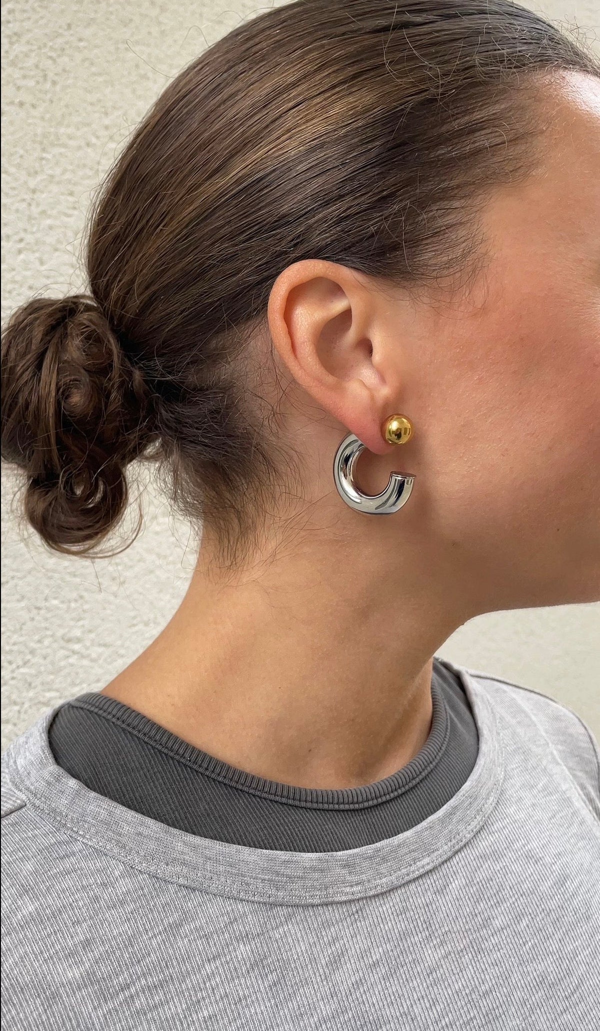 Reverse Hoop Earrings