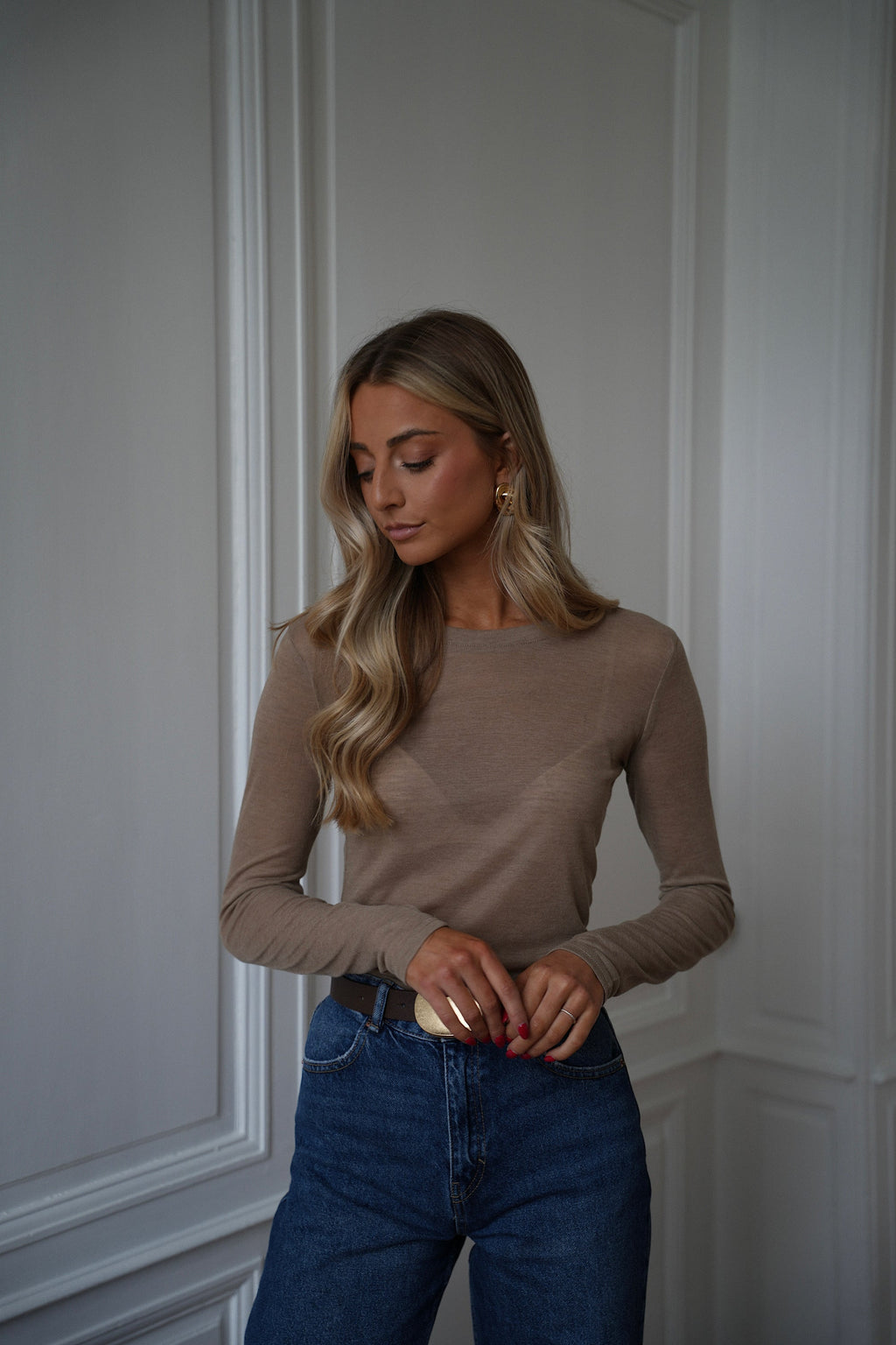 T-Shirt Manches Longues Gael - Beige
