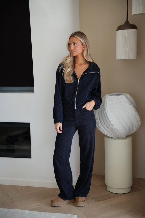 Veste Zippée Nina - Bleue