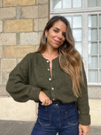 Charlie khaki cardigan