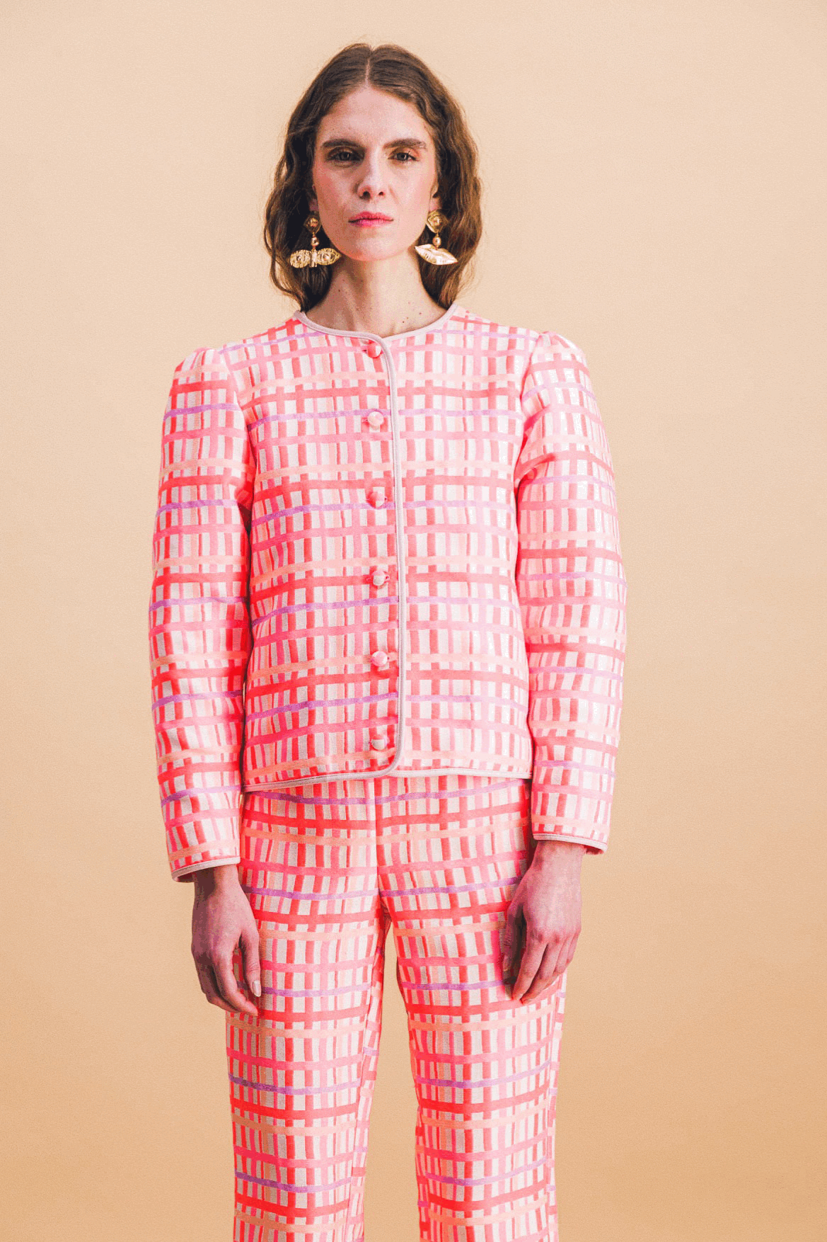 Chaqueta Diane de tartán