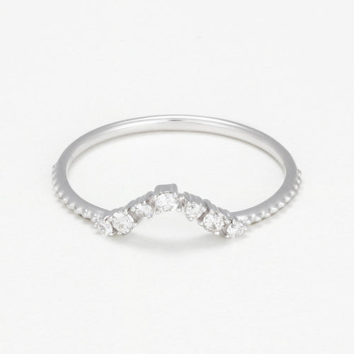 Blanc Anillo "Erica" D0,10/7 - Oro 375/1000