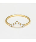 Bague "Erica" - D0,10/7 - Or Jaune