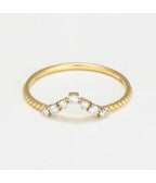 Bague "Erica" - D0,10/7 - Or Jaune