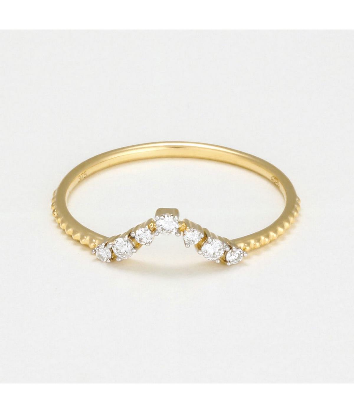 Bague "Erica" - D0,10/7 - Or Jaune