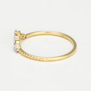 Anillo "Erica" D0,10/7 - Oro amarillo 375/1000