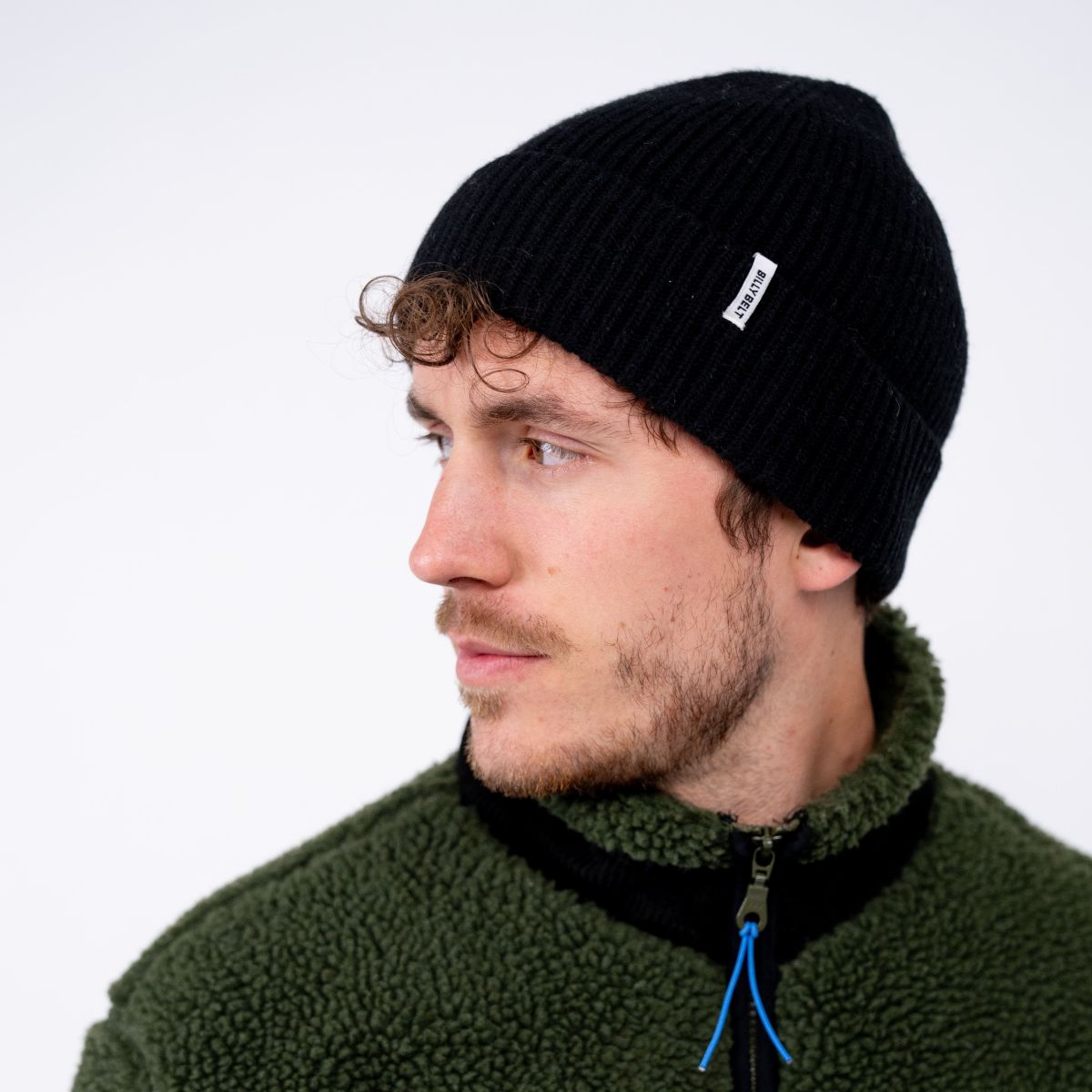 Bonnet En 100% Laine D'Agneau - Noir