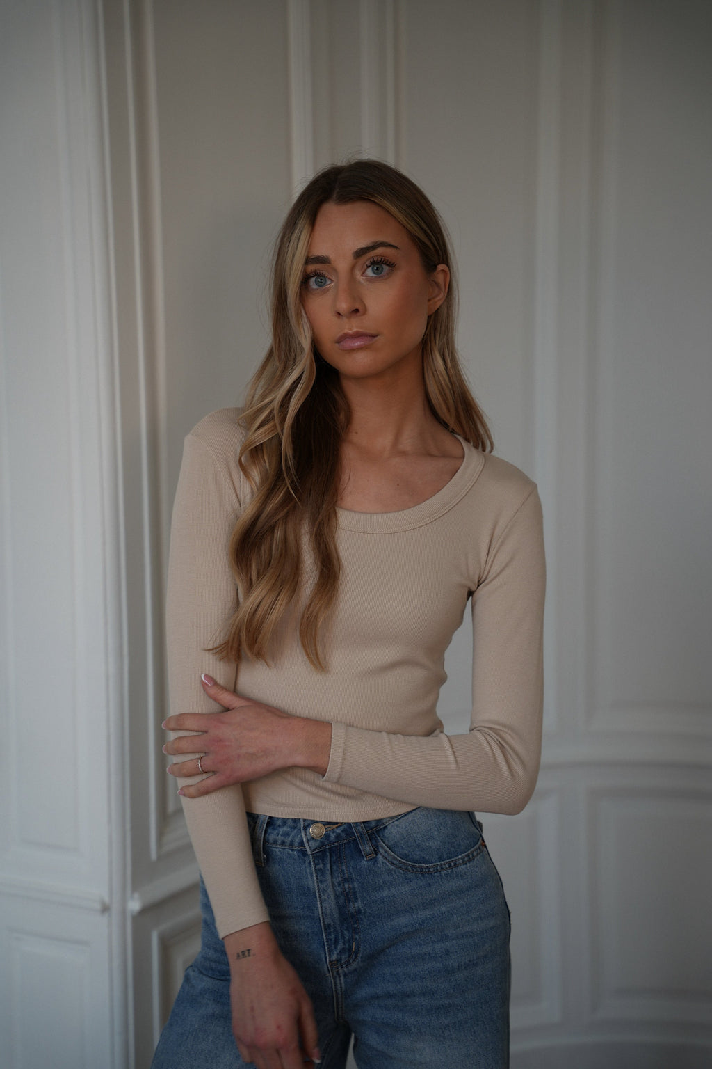 Pull Fin Polly - Beige