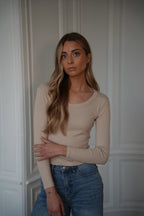 Pull Fin Polly - Beige