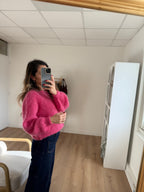 Bianca Candy Pink Wool Knit