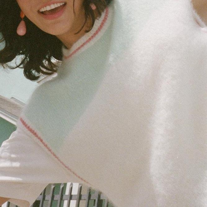 Pull Beki - Creme / Menthe Douce