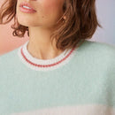 Pull Beki - Creme / Menthe Douce