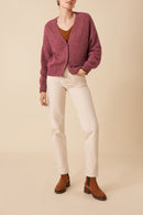 Bella Vest - Praline Boutonne