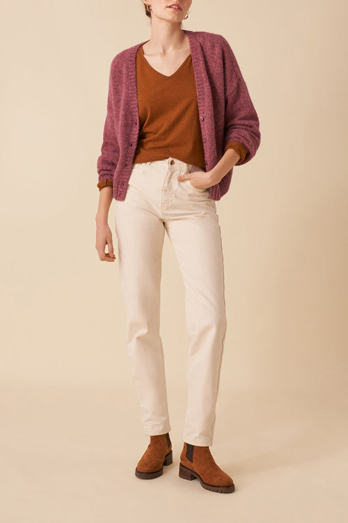 Gilet Bella - Praline Boutonne