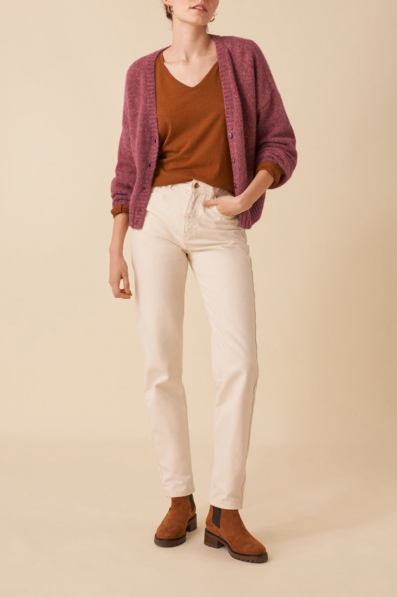 Bella Vest - Praline Boutonne