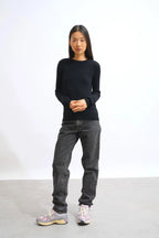 Round-Neck Jumper - Bella - Black